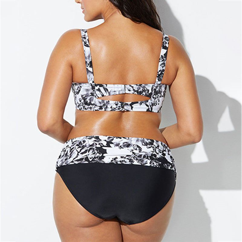 Plus Size Floral Bikini Set