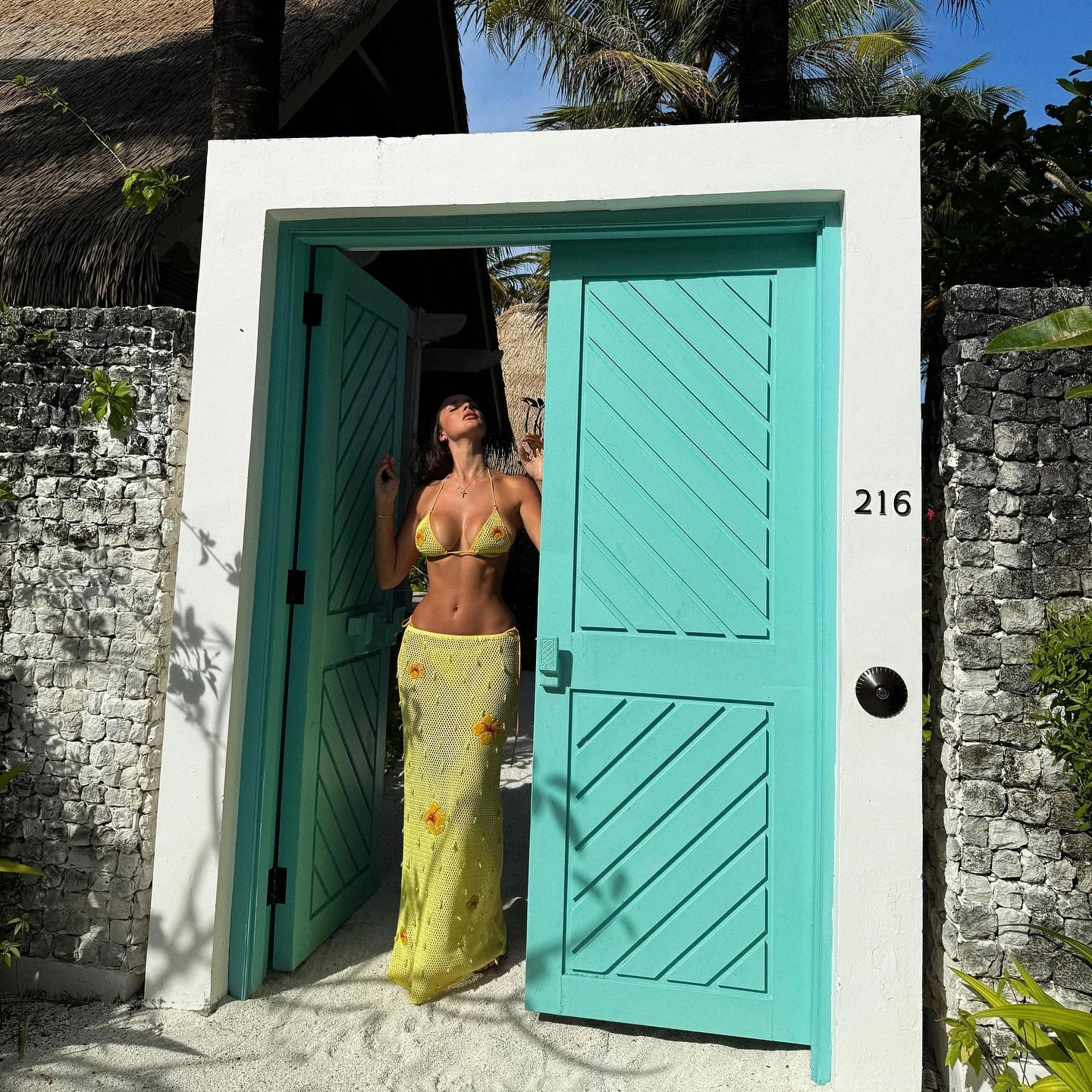 Tropical Sally Three-Piece Bikini Set