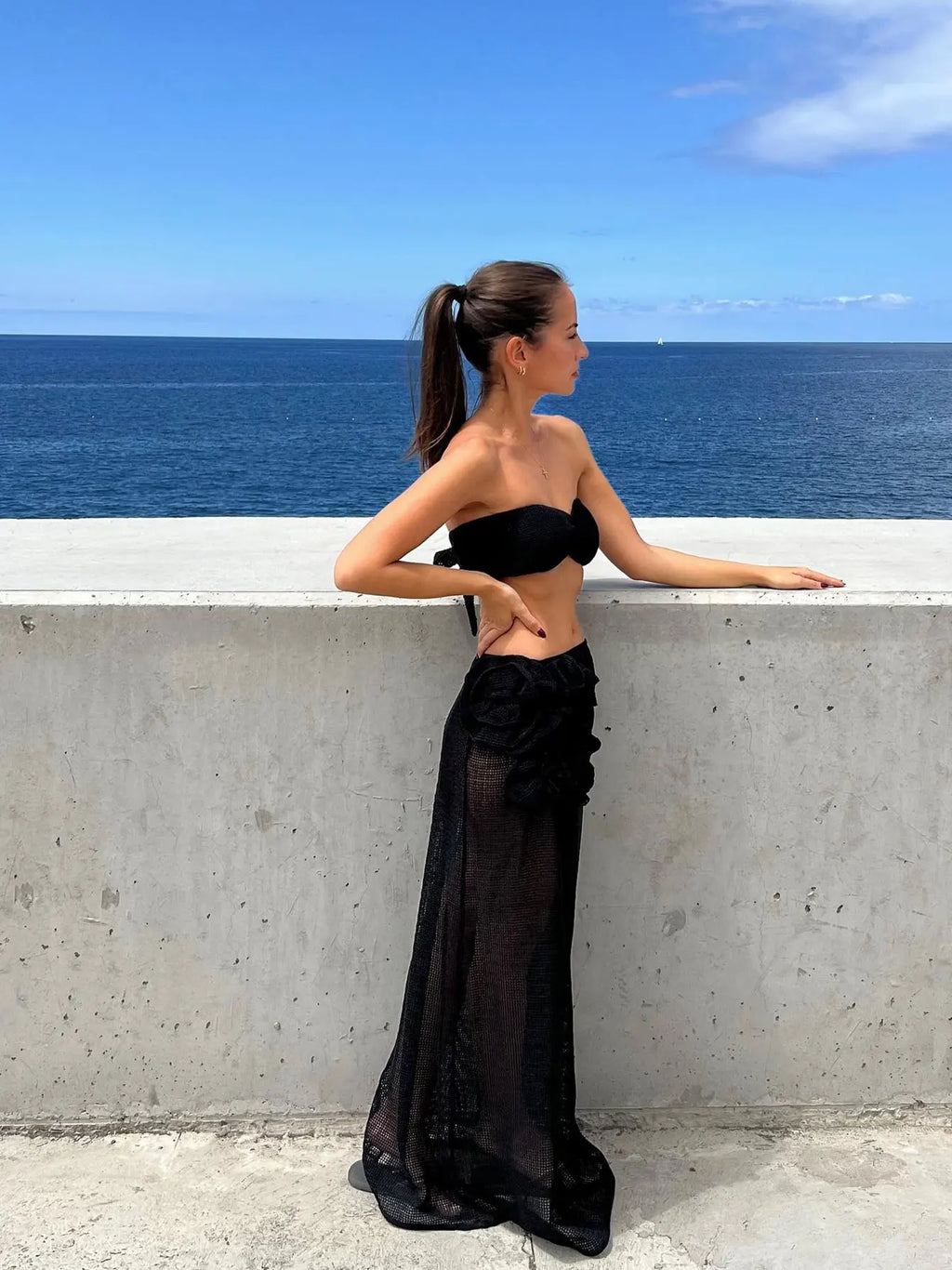 Delissa Floral Three-Piece Swimwear & Cover-Up
