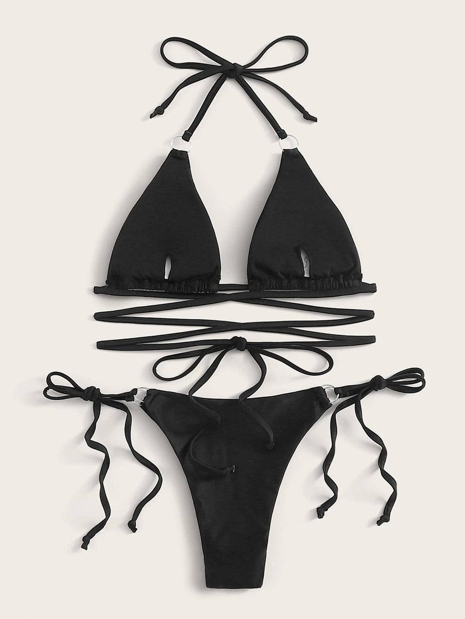 Crisscross Bikini Set — Women's Two Piece Swimsuit
