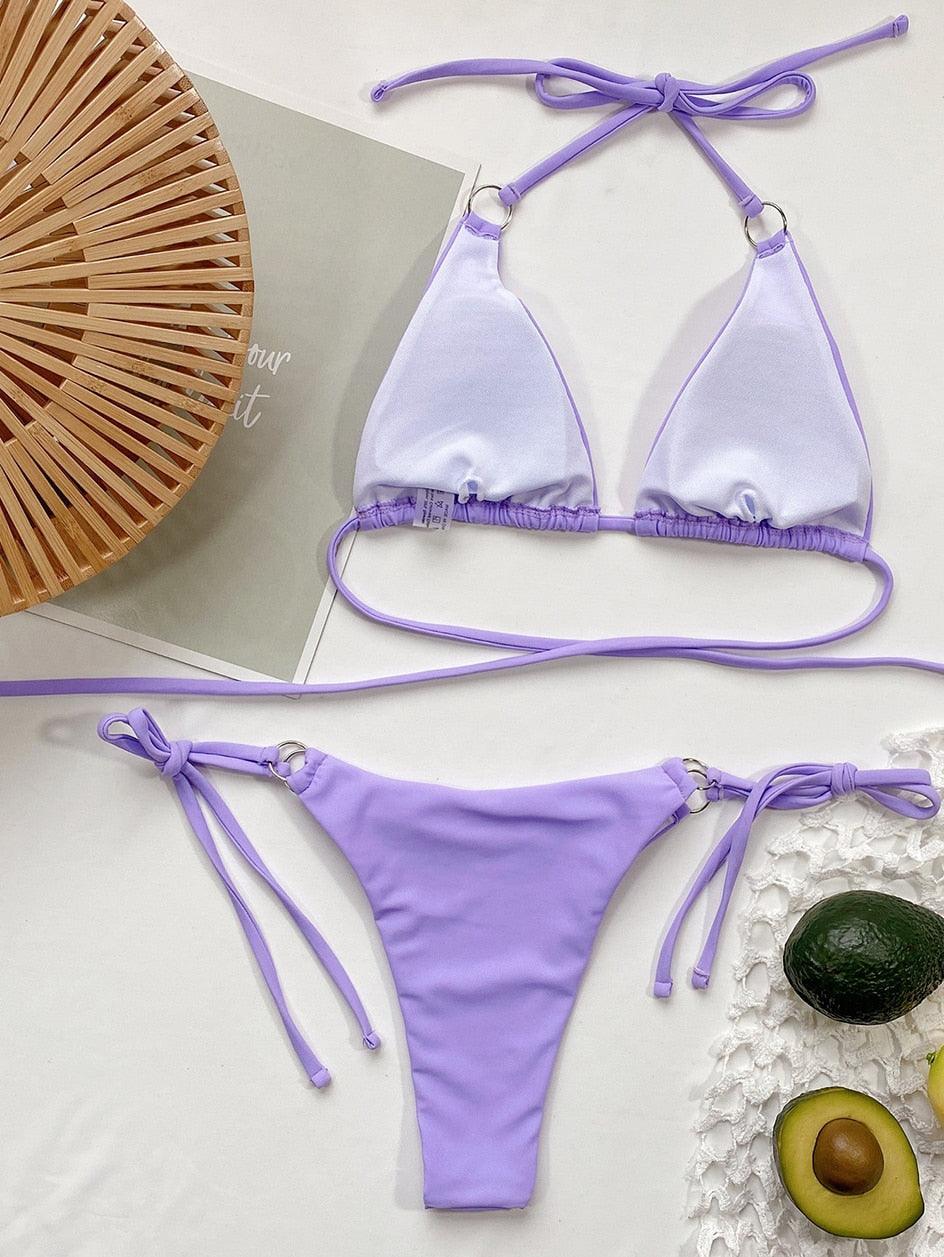 Crisscross Bikini Set — Women's Two Piece Swimsuit