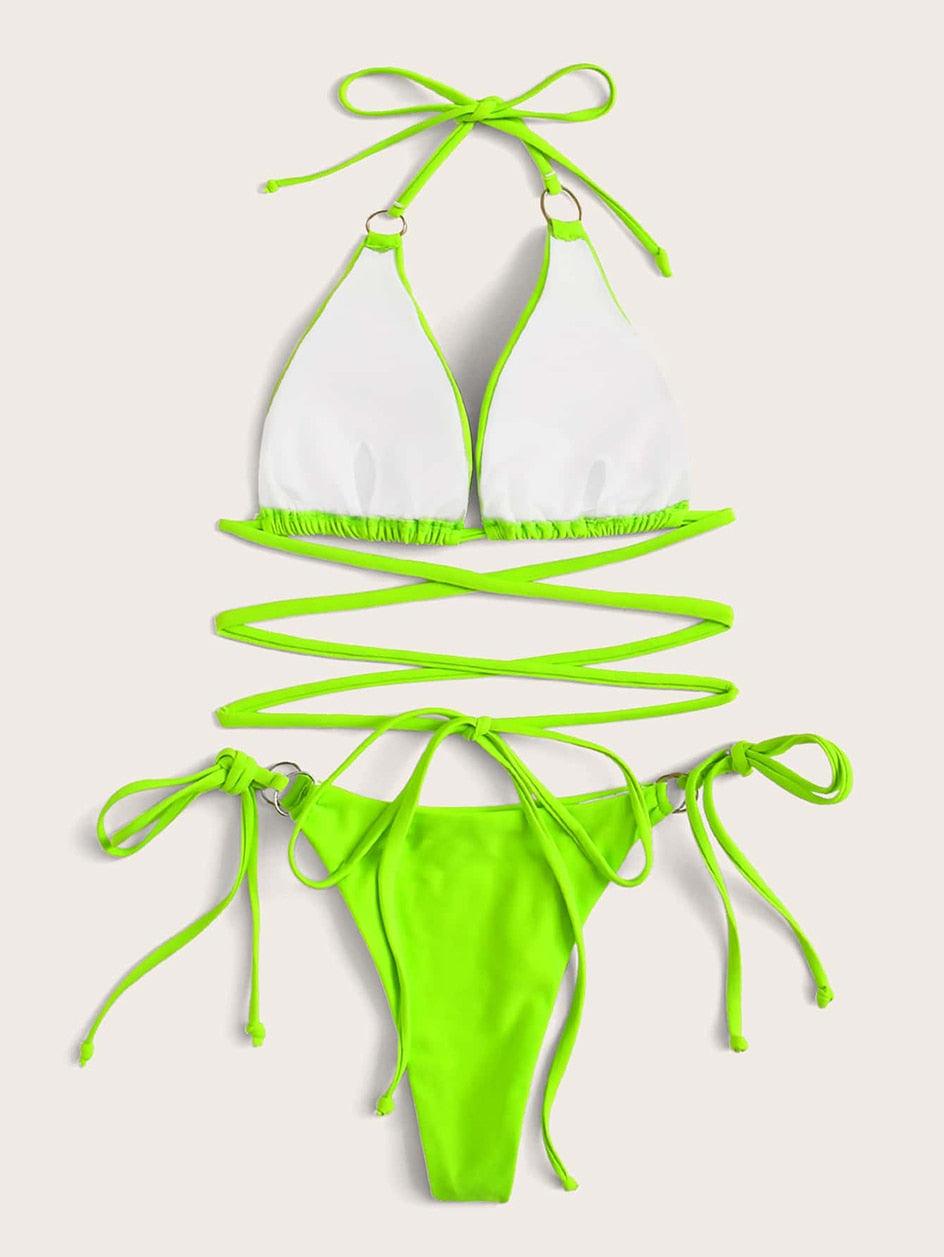 Crisscross Bikini Set — Women's Two Piece Swimsuit
