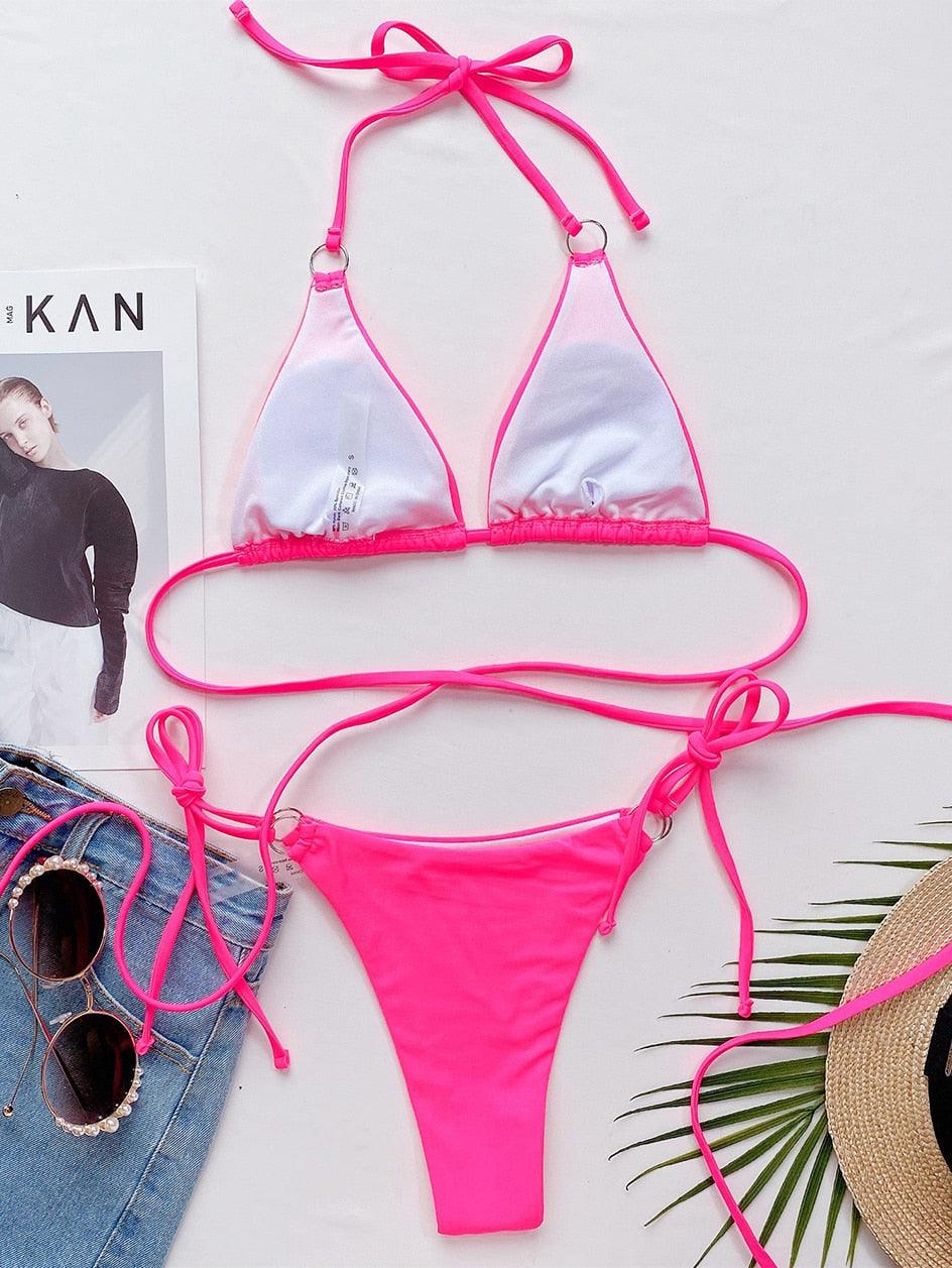 Crisscross Bikini Set — Women's Two Piece Swimsuit