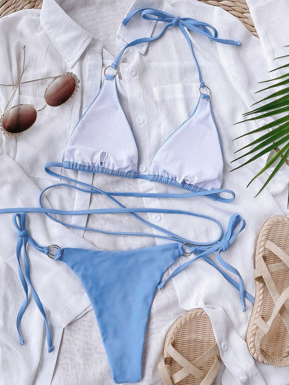 Crisscross Bikini Set — Women's Two Piece Swimsuit