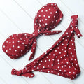 Women's Solid Halter Bikini Set – High Waist, Padded, Plus Size Available