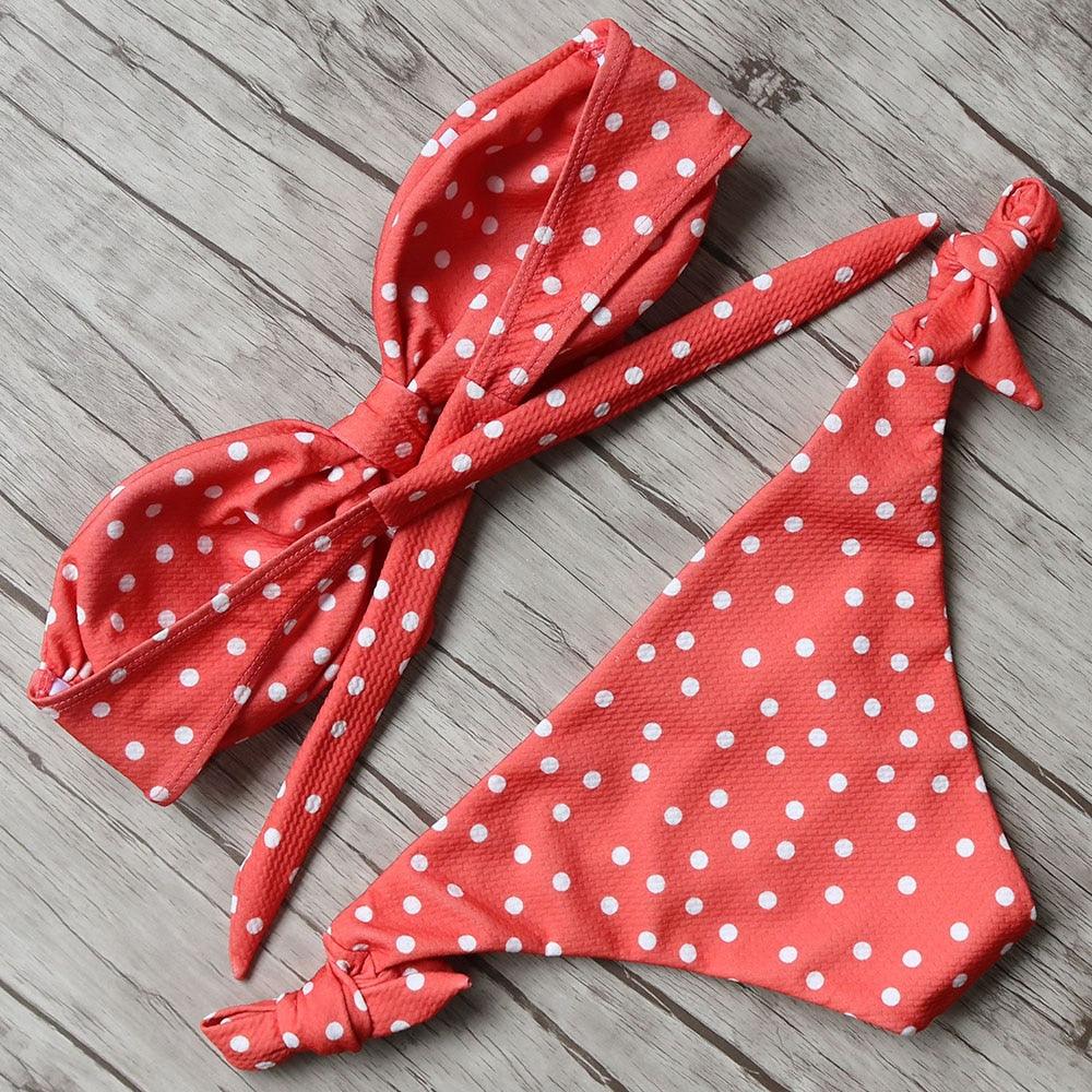 Women's Solid Halter Bikini Set – High Waist, Padded, Plus Size Available